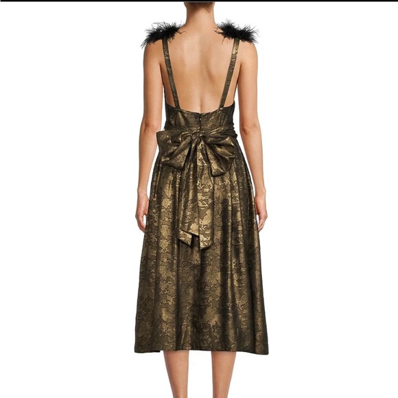 A Loves A gold midi dress - Picture 2 of 6